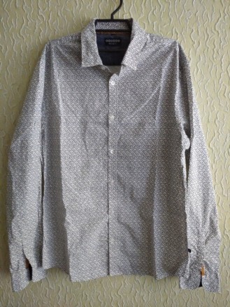 Плотная качественная мужская рубашка в узорах, р.Л, Bonobo Instinct, идеальное с. . фото 2