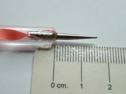 2 в 1
Дотс и силиконовая кисть для маникюра с красивой витой ручкой (#2).
Дотс. . фото 3