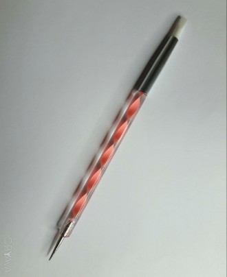 2 в 1
Дотс и силиконовая кисть для маникюра с красивой витой ручкой (#2).
Дотс. . фото 1