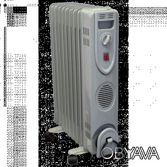 GRUNHELM GR-0920 - напольный масляный обогреватель, нагревательным элементом для. . фото 1