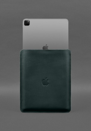 Чорний шкіряний чохол-футляр для iPad Pro 12,9 дюйма створений з преміальної нат. . фото 3