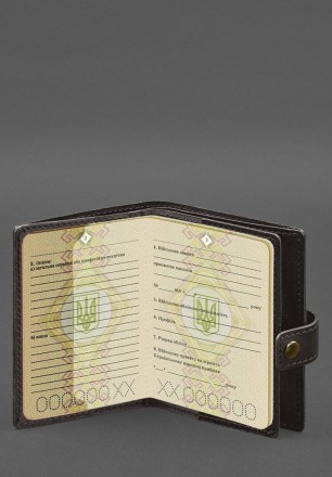 Шкіряна обкладинка-портмоне на військовий квиток офіцера запасу від бренду Бланк. . фото 5