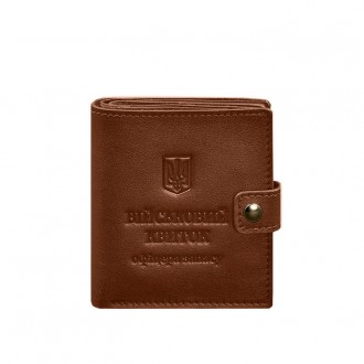 Шкіряна обкладинка-портмоне на військовий квиток офіцера запасу від бренду Бланк. . фото 10
