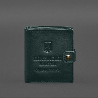 Шкіряна обкладинка-портмоне на військовий квиток офіцера запасу від бренду Бланк. . фото 9