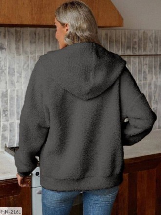 Кофта HN-2161
Тканина-пальтова тканина "баранчик"
Кольори: молоко, чорний, елект. . фото 3