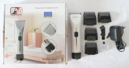 
Беспроводная машинка для стрижки волос Promotec PM-363 керамика White
Аккумулят. . фото 5