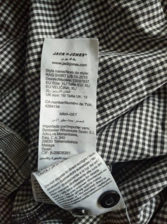 Качественная плотная мужская рубашка премиум, р.ХЛ, Jack & Jones .
Ткань в . . фото 9