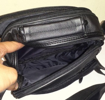 Мужская сумка из натуральной кожи S0414-2.
- 2 основных отделения + карман отдел. . фото 5