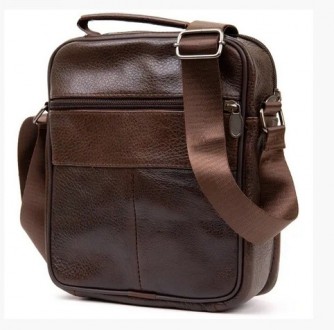 Оригінальна сумка із натуральної шкіри коричневого кольору. Сумка має одне основ. . фото 3