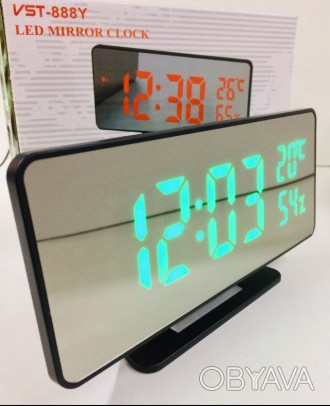 
Настінний годинник VST 888Y електронний
Електронний годинник з цікавим дзеркаль. . фото 1