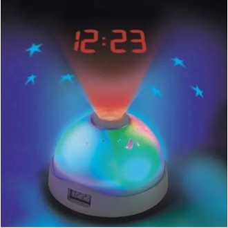 Проектор-годинник з LED підсвічуванням в темряві показує час на стелі. Корпус бу. . фото 4