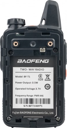 Компактна радіостанція Baofeng BF-T1 (400-470 мГц)Baofeng BF-T1 (Baofeng mini ra. . фото 8