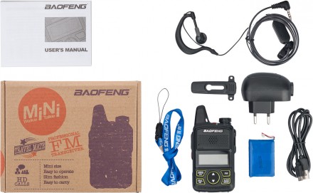 Компактна радіостанція Baofeng BF-T1 (400-470 мГц)Baofeng BF-T1 (Baofeng mini ra. . фото 6