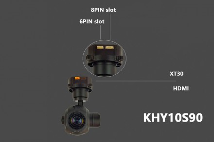 Камера с 3-осевым подвесом Topotek 10x 1080p 30FPS 1/2.8" HDMI/IP (KHY10S90)
Хар. . фото 9
