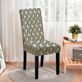
Трикотажный цветной чехол для стула является идеальным аксессуаром для обустрой. . фото 2