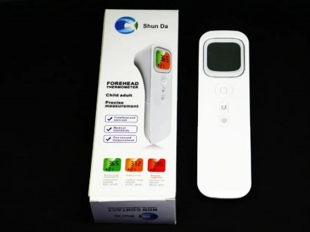 Дитячий електронний безконтактний інфрачервоний термометр для тіла Shun Da OBD-0. . фото 8