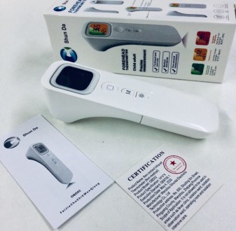 Дитячий електронний безконтактний інфрачервоний термометр для тіла Shun Da OBD-0. . фото 2