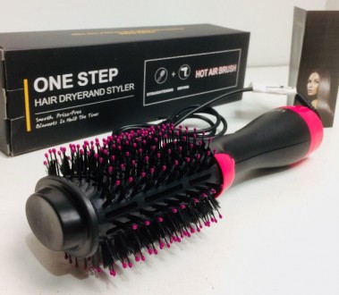 Фен расчёска для укладки волос One Step 3 в 1
Фен – щетка для волос One Step 3 в. . фото 2