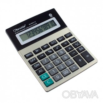 Большой "бухгалтерский" настольный калькулятор KK-8875-12.
Классический дизайн, . . фото 1