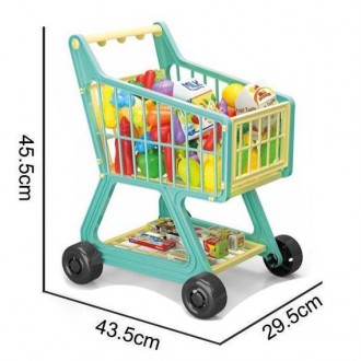 Детская тележка для супермаркета с продуктами арт. W 081 A
Тележка для супермарк. . фото 5