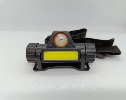 Налобний ліхтарик LED на акумуляторі 18650 (немає в комплекті).
Вологозахищений
. . фото 3