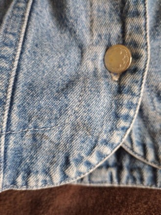 Ветровка, джинсовая курточка для дома , двора девочке 4-5 лет, р.104-110, Гонг К. . фото 8