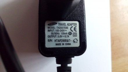 Продам зарядное SAMSUNG Travel Adapter рабочий ,б/у 
Данные видны на одном из ф. . фото 2