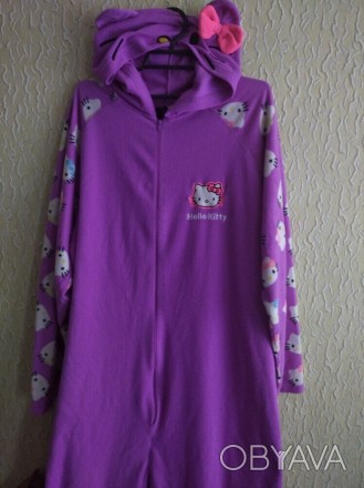 Флисовая пижама, кигуруми, UK 14-16 , Hello Kitty .
ПОГ 60 см.
Длина рукава и . . фото 1