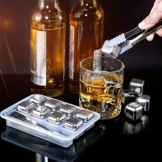 Кубики для виски с щипцами Для быстрого охлаждения любых напитков раньше применя. . фото 2