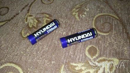 Отличное состояние.

2 Ni-Mh аккумулятора.
Hyundai AA KR15/51 R6 MIGNON 1.2 V. . фото 1