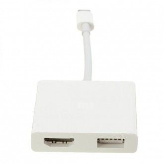 Хаб кабель-переходник Xiaomi USB Type-C - HDMI ZJQ01TM. Киев. фото 1 Хаб кабель-переходник Xiaomi USB Type-C - HDMI ZJQ01TM. Киев. фото 1