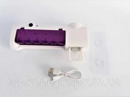 Ультрафіолетовий стерилізатор - дозатор Toothbrush Sterilizer JX008
У проміжках . . фото 4