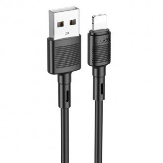 Кабель для iPhone iPad — HOCO X83 Victory charging Lightning cable 1 метр чорний. Киев. фото 1 Кабель для iPhone iPad — HOCO X83 Victory charging Lightning cable 1 метр чорний. Киев. фото 1