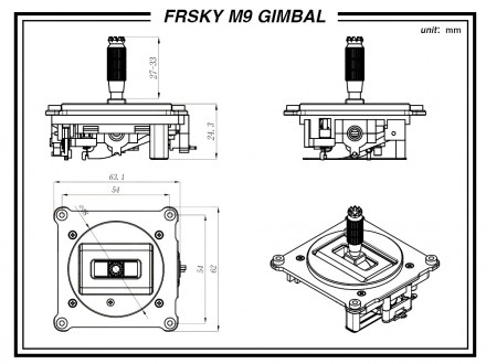 Стики FrSky M9 на датчиках Холла для аппаратур Taranis X9D намного долговечнее с. . фото 9