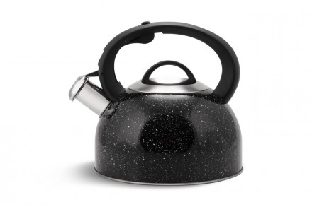  Чайник Edenberg из нержавеющей стали со свистком Черный 2.5 литра 
Непревзойден. . фото 4