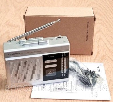 Радиоплеер кассетный TOMASHI, конвертор в MP3, радио FM/AM, со встроенным динами. . фото 2