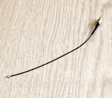 Переходник pigtail RP SMA штырь (реверсивный) - IPX (U. FL), кабель RF1.13, 150 . . фото 3