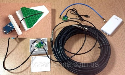 Комплект для виносу антени спектроаналізатора на щоглу з живленням LNA по кабелю. . фото 2