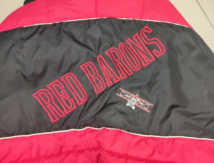 Зимняя куртка с капюшоном Baseball Rro Player Red Barons, made in Korea, размер-. . фото 8