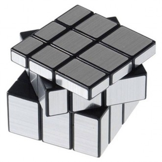 Захоплююча іграшка YJ Mirror Cube | дзеркальний кубик silver, представлена в нез. . фото 4