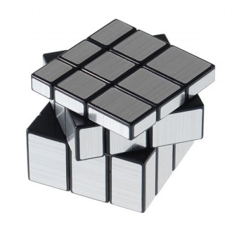 Захоплююча іграшка YJ Mirror Cube | дзеркальний кубик silver, представлена в нез. . фото 5
