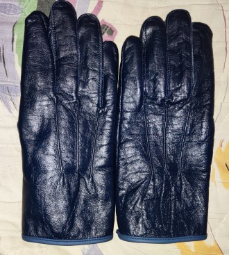 Кожаные перчатки MLApolice, размер-11, ширина-11см, длина-27см, средний палец-10. . фото 2