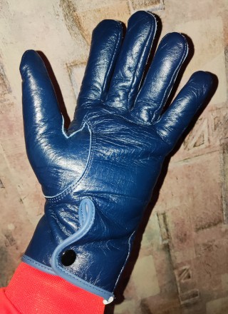 Кожаные перчатки MLApolice, размер-11, ширина-11см, длина-27см, средний палец-10. . фото 6