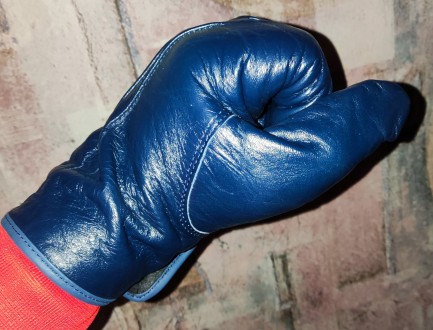 Кожаные перчатки MLApolice, размер-11, ширина-11см, длина-27см, средний палец-10. . фото 7