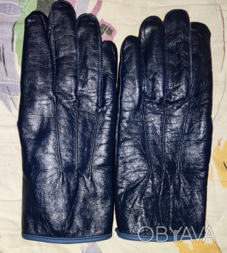 Кожаные перчатки MLApolice, размер-11, ширина-11см, длина-27см, средний палец-10. . фото 1