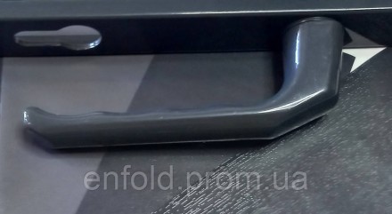 Дверная ручка PINAR с пружиной, 28/85 мм. внутри - белый цвет, снаружи - антраци. . фото 4