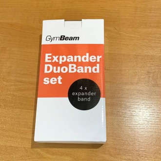 Набор эспандеров DuoBand - GymBeam Резина для подтягиваний (набор 4 шт. лента си. . фото 3