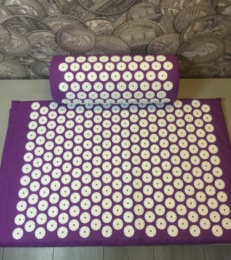 Комплект «Килимок+подушка» розроблений для проведення точкового масажу в домашні. . фото 5