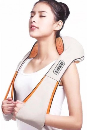Електро-масажер для шиї і плечей призначений для проведення масажу з підключення. . фото 7