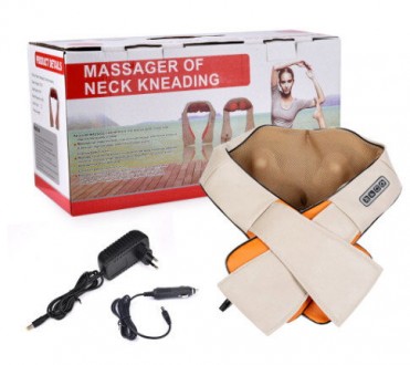 Електро-масажер для шиї і плечей призначений для проведення масажу з підключення. . фото 6